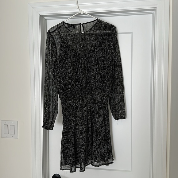 Polka dot chiffon mini dress - Picture 2 of 2